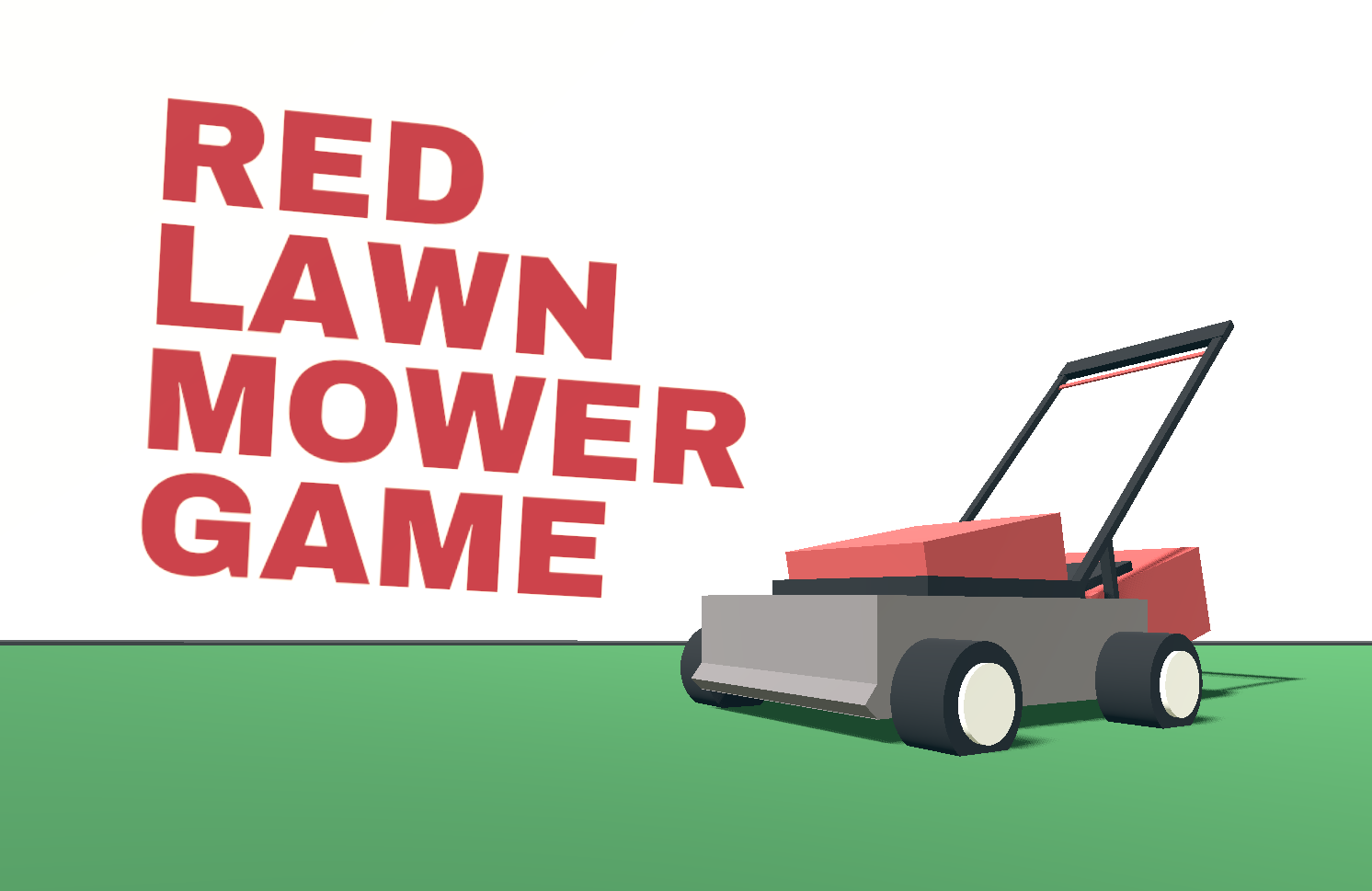 Red Lawn Mower